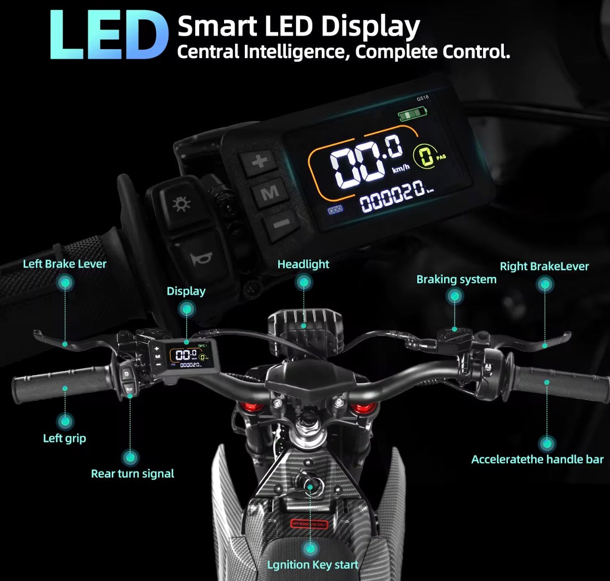 48V 2500W Electric Pit Bike